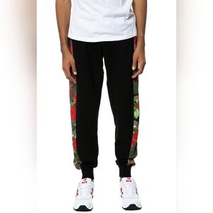 Asphalt Floral Design Sweatpants